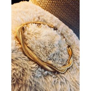 Thick Twisted Gold Necklace